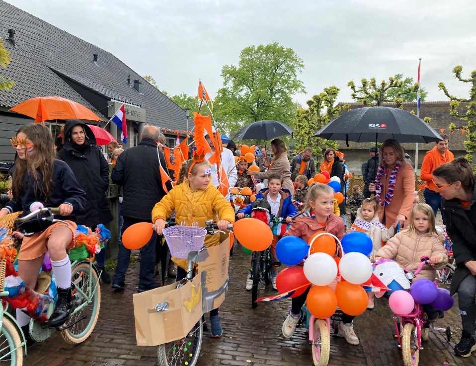 Versierde fietsentocht