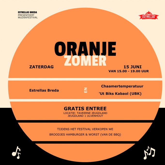 flyer Oranje Zomer festival