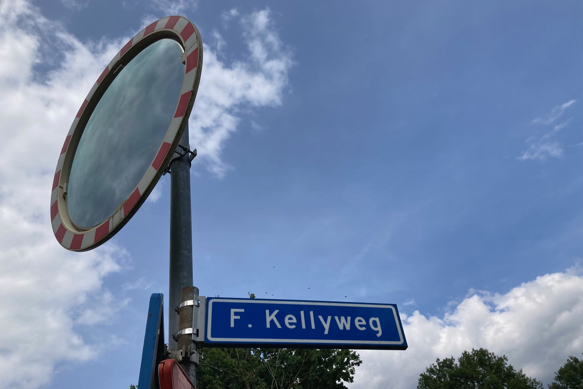 Straatnaambord F. Kellyweg 2